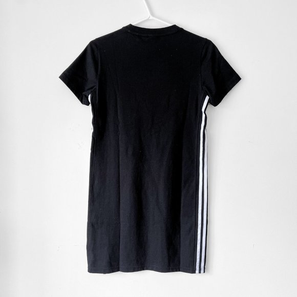 NWT Adidas Originals T-Shirt Dress – 100% Cotton, 3-Stripes, Trefoil Logo, Sz XS - Picture 11 of 16